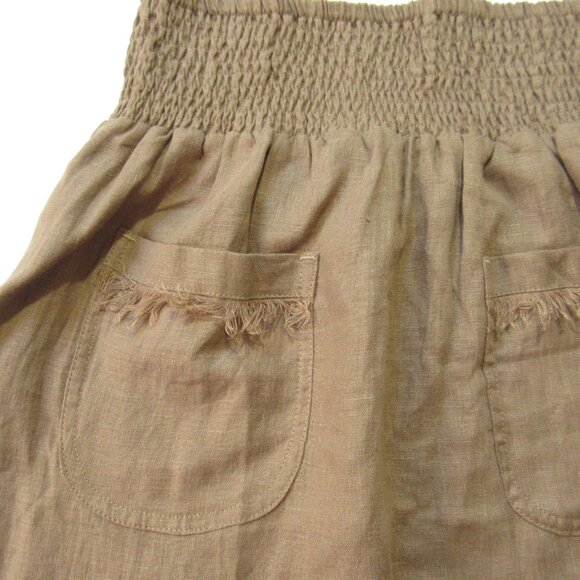 NWT Nomad The Label Aurora Maxi in Cinnamon Linen Pull-on Skirt XS - Picture 5 of 7